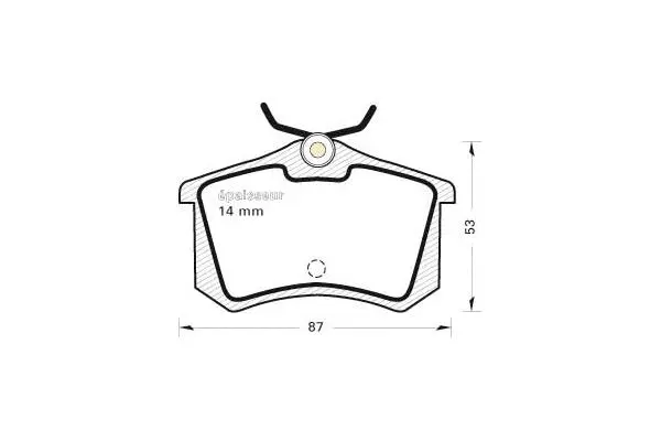 Brake Pad Set, disc brake (327)