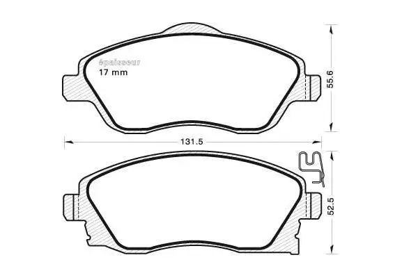 Brake Pad Set, disc brake (647)