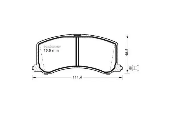 Brake Pad Set, disc brake (434)