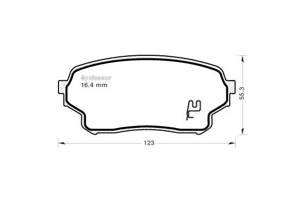 Brake Pad Set, disc brake (812)