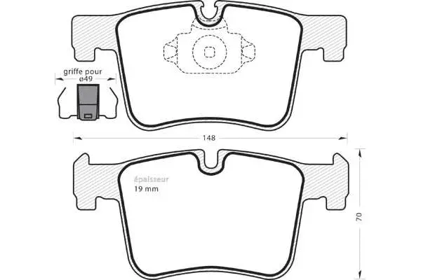 Brake Pad Set, disc brake (1072)