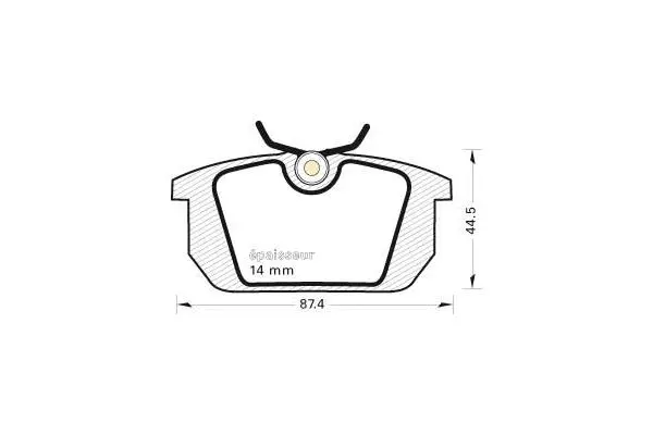 Brake Pad Set, disc brake (245)