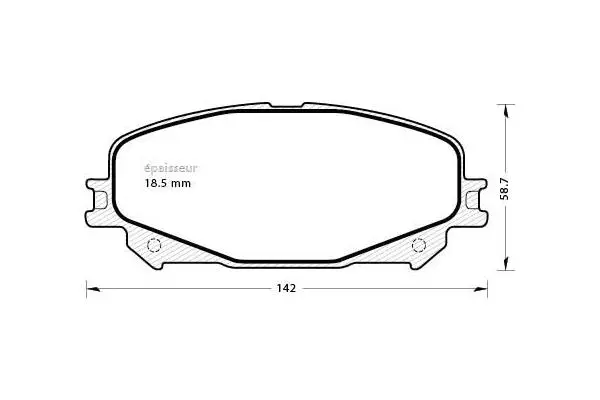 Brake Pad Set, disc brake (1298)