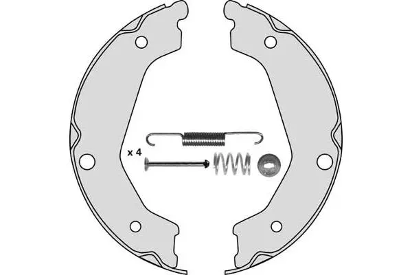 Brake Shoe Set, parking brake (M868R)