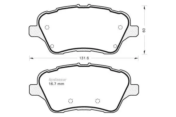 Brake Pad Set, disc brake (1120)