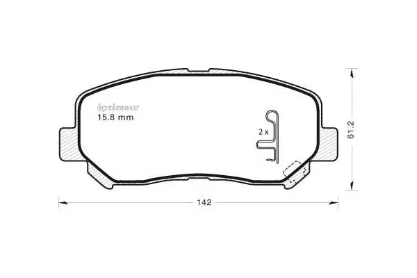 Brake Pad Set, disc brake (1123)