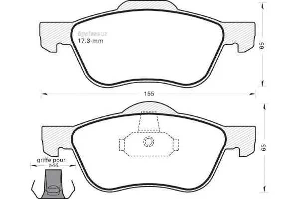 Brake Pad Set, disc brake (670)