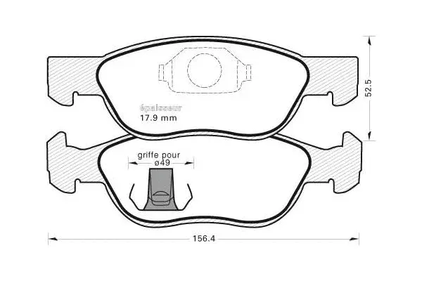 Brake Pad Set, disc brake (765)