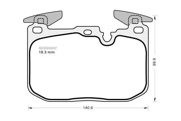 Brake Pad Set, disc brake (1154)