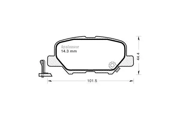 Brake Pad Set, disc brake (1140)