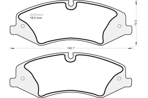 Brake Pad Set, disc brake (1009)