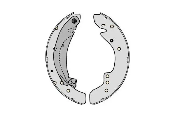 Brake Shoe Set (M729)