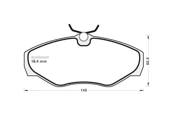 Brake Pad Set, disc brake (665)