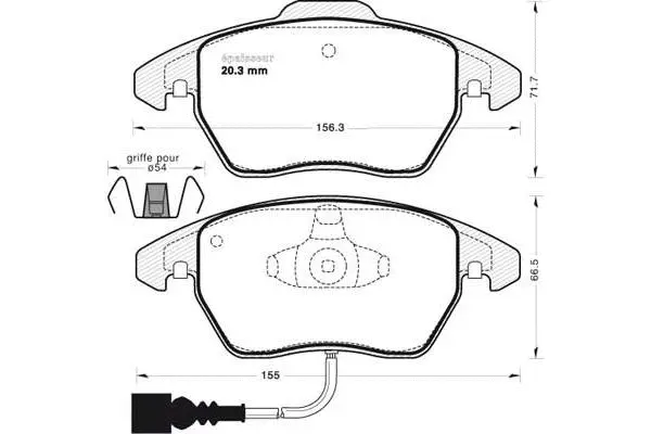 Brake Pad Set, disc brake (948)