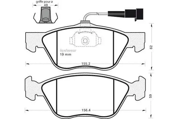 Brake Pad Set, disc brake (357)