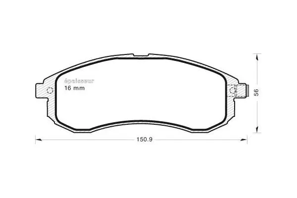 Brake Pad Set, disc brake (904)