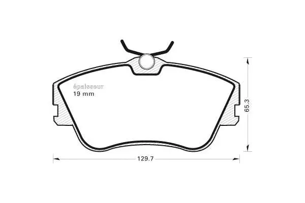 Brake Pad Set, disc brake (364)