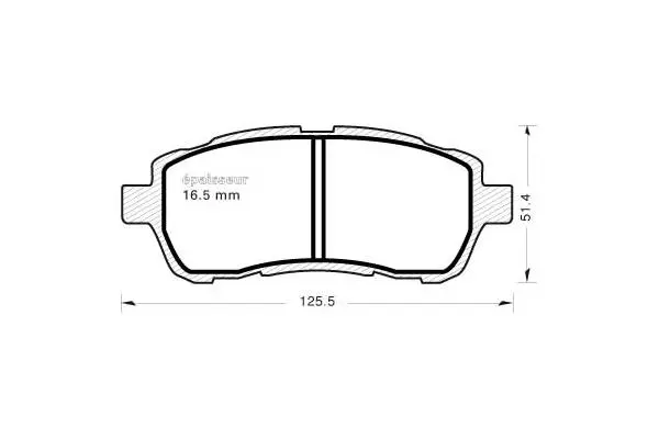 Brake Pad Set, disc brake (961)