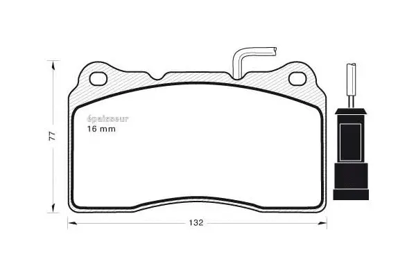 Brake Pad Set, disc brake (484)