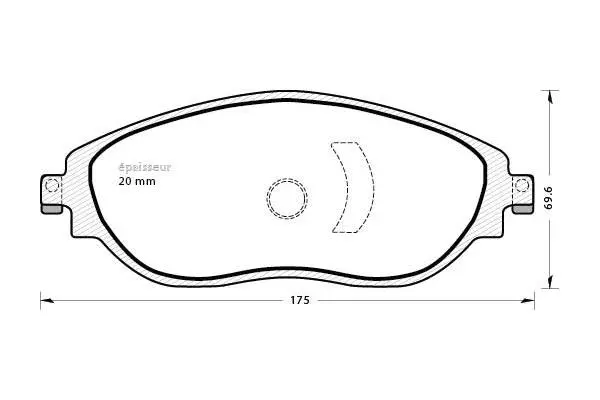 Brake Pad Set, disc brake (1286)