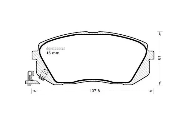 Brake Pad Set, disc brake (905)