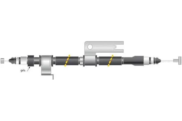 Cable Pull, parking brake (CF6049)