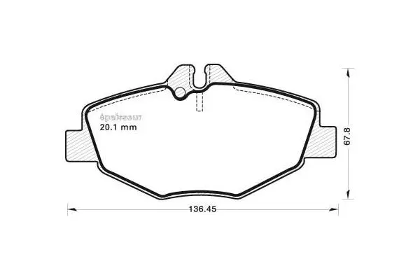 Brake Pad Set, disc brake (700)