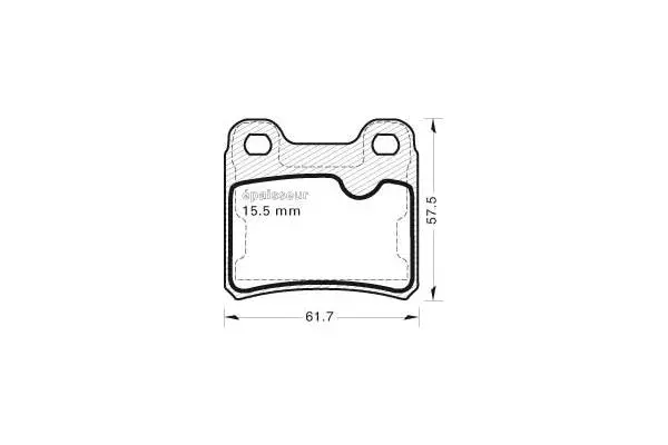 Brake Pad Set, disc brake (409)