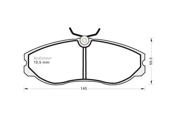 Brake Pad Set, disc brake (340)