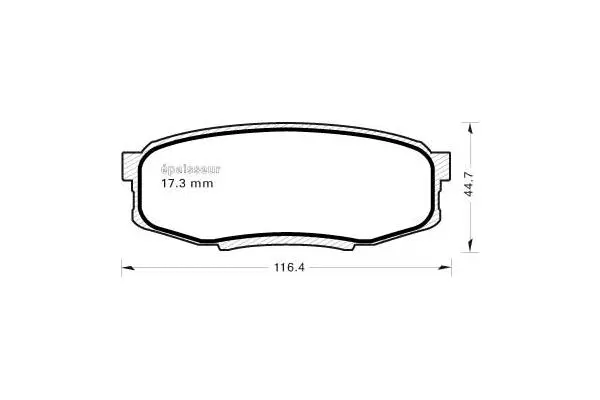 Brake Pad Set, disc brake (946)
