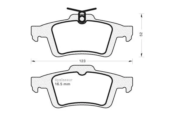 Brake Pad Set, disc brake (816)