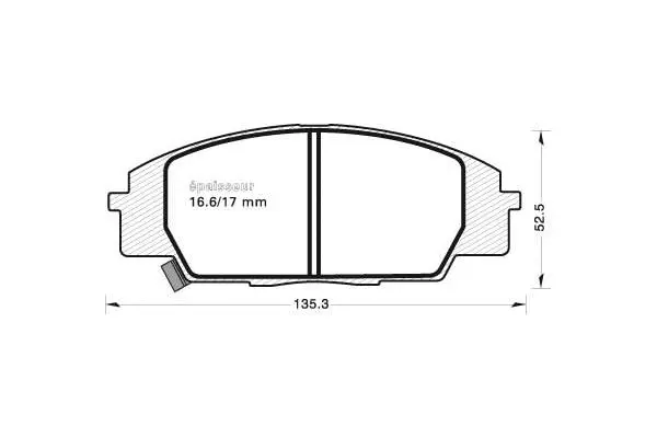 Brake Pad Set, disc brake (630)