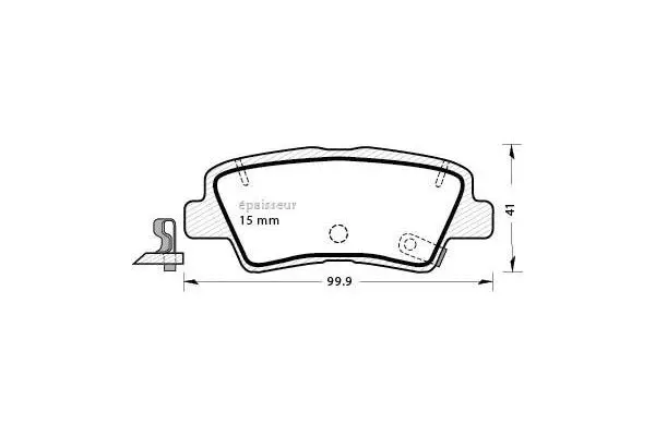Brake Pad Set, disc brake (1310)
