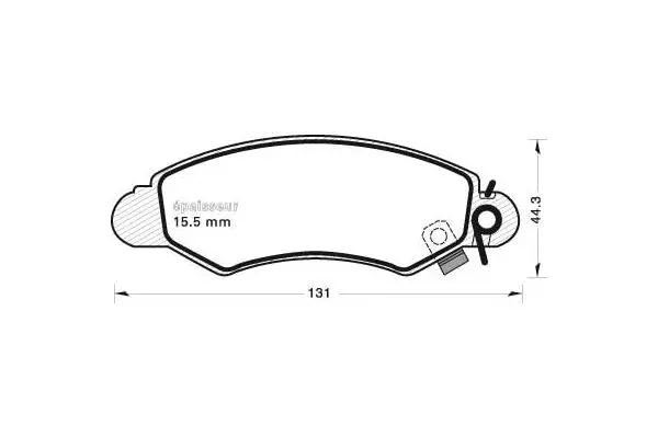 Brake Pad Set, disc brake (621)