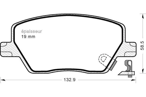 Brake Pad Set, disc brake (1237)