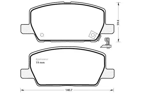 Brake Pad Set, disc brake (1338)