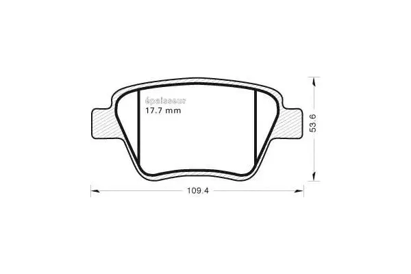 Brake Pad Set, disc brake (1015)