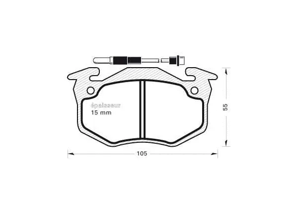 Brake Pad Set, disc brake (202)