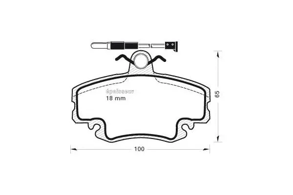 Brake Pad Set, disc brake (325)
