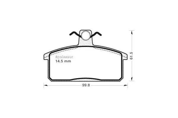 Brake Pad Set, disc brake (569)
