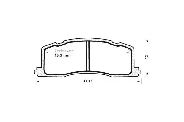 Brake Pad Set, disc brake (301)