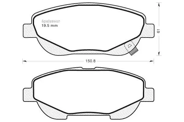 Brake Pad Set, disc brake (1067)