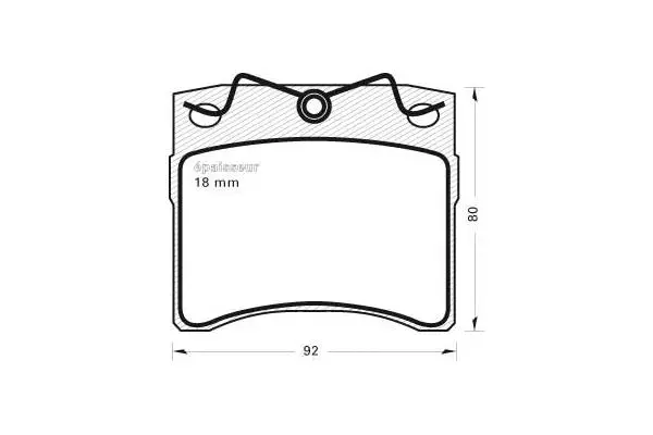 Brake Pad Set, disc brake (371)