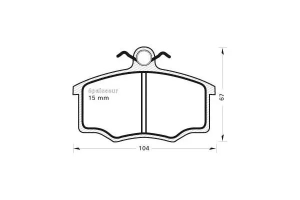 Brake Pad Set, disc brake (229)