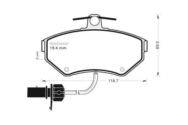 Brake Pad Set, disc brake (562)