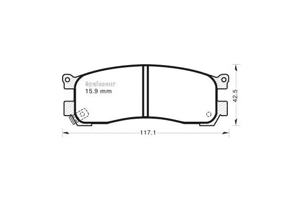 Brake Pad Set, disc brake (594)