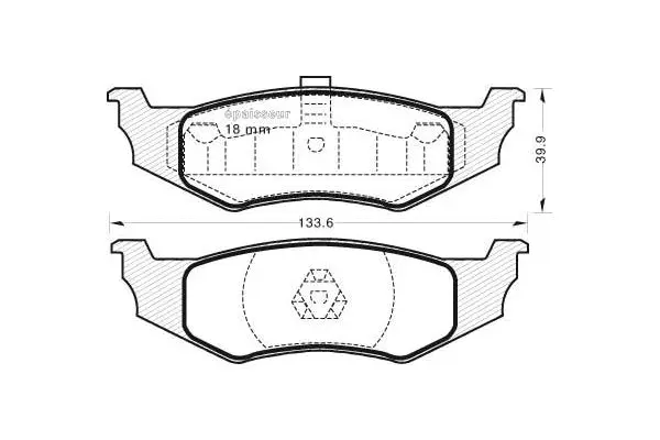 Brake Pad Set, disc brake (600)