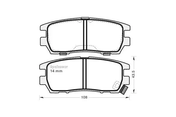 Brake Pad Set, disc brake (468)