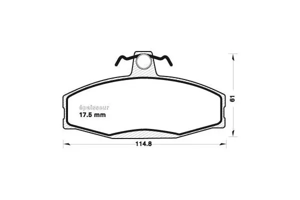Brake Pad Set, disc brake (707)