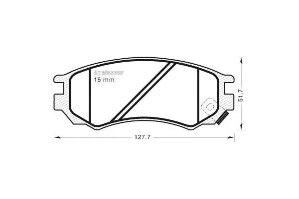 Brake Pad Set, disc brake (433)
